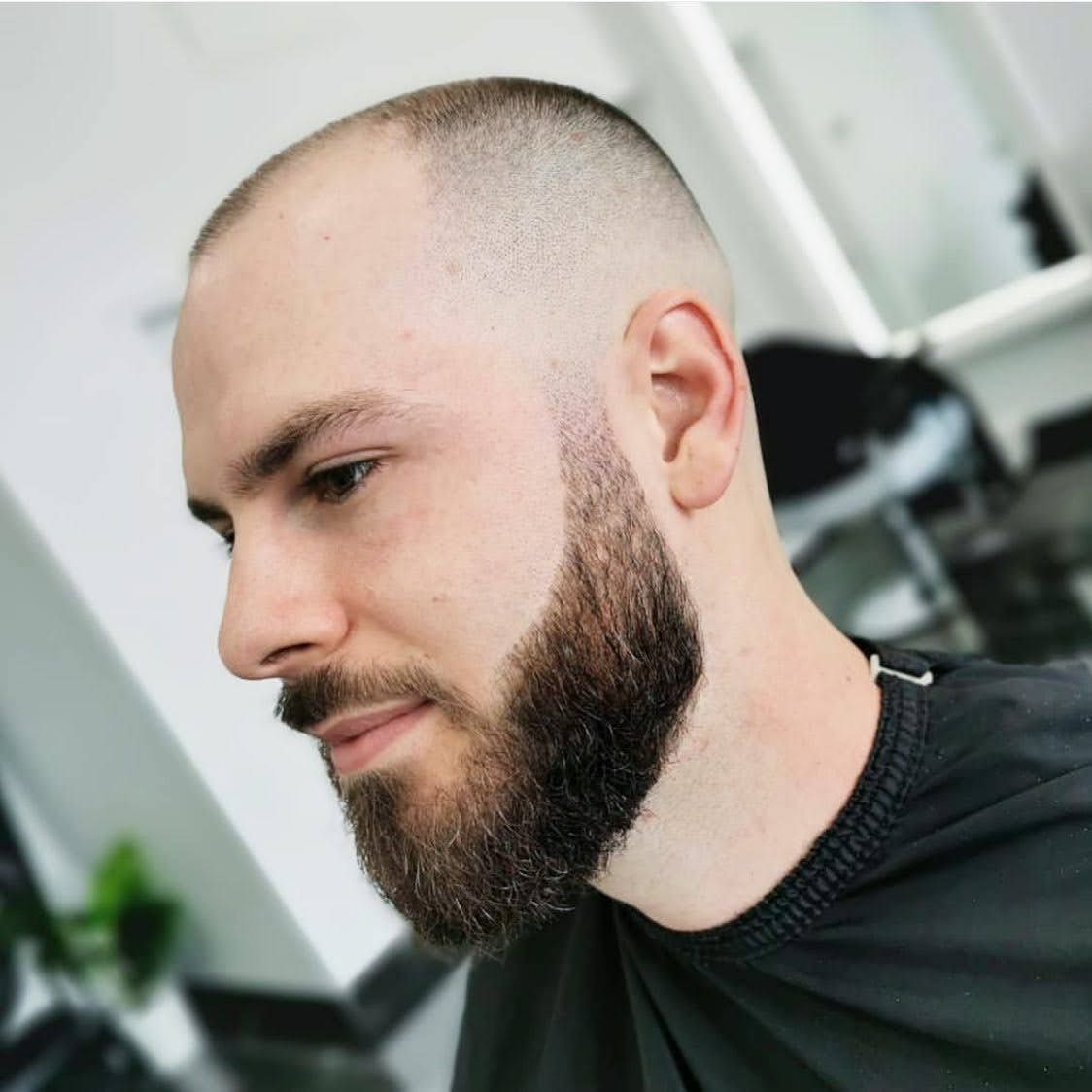 Dark Brown Textured Crop with Blunt Fringe and Clean Fade — Winter Haircuts for Men