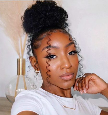 Sleek High Bun With Defined Baby Hairs Sleek High Bun With Defined Baby Hairs β Winter Natural Hairstyles