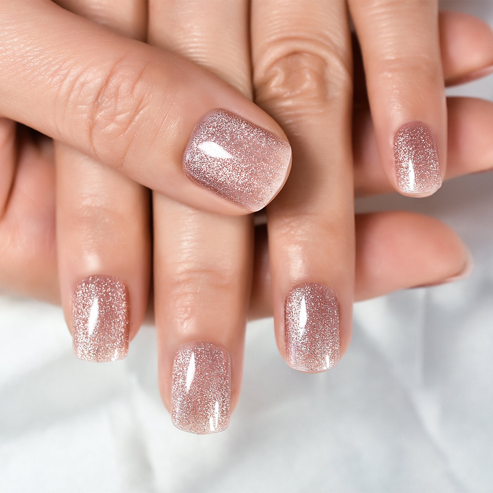 Sheer Nude Festive Tip Nails Sheer Nude Festive Tip Nails β Short Winter Gel Nails