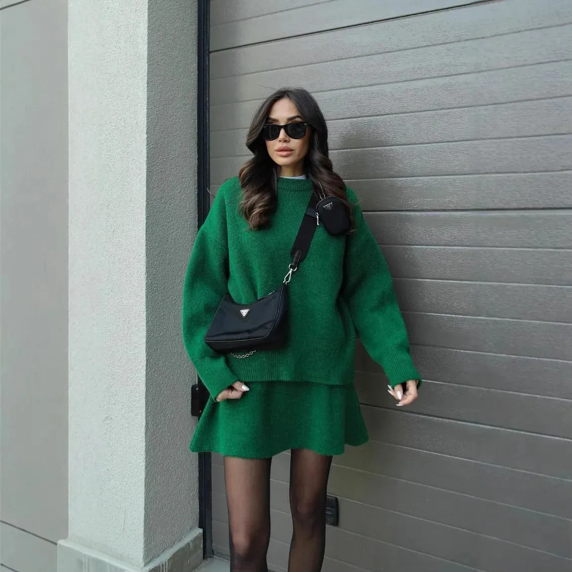 Wool Coat, Turtleneck, and Shorts Combination Wool Coat, Turtleneck, and Shorts Combination β Preppy Winter Outfits