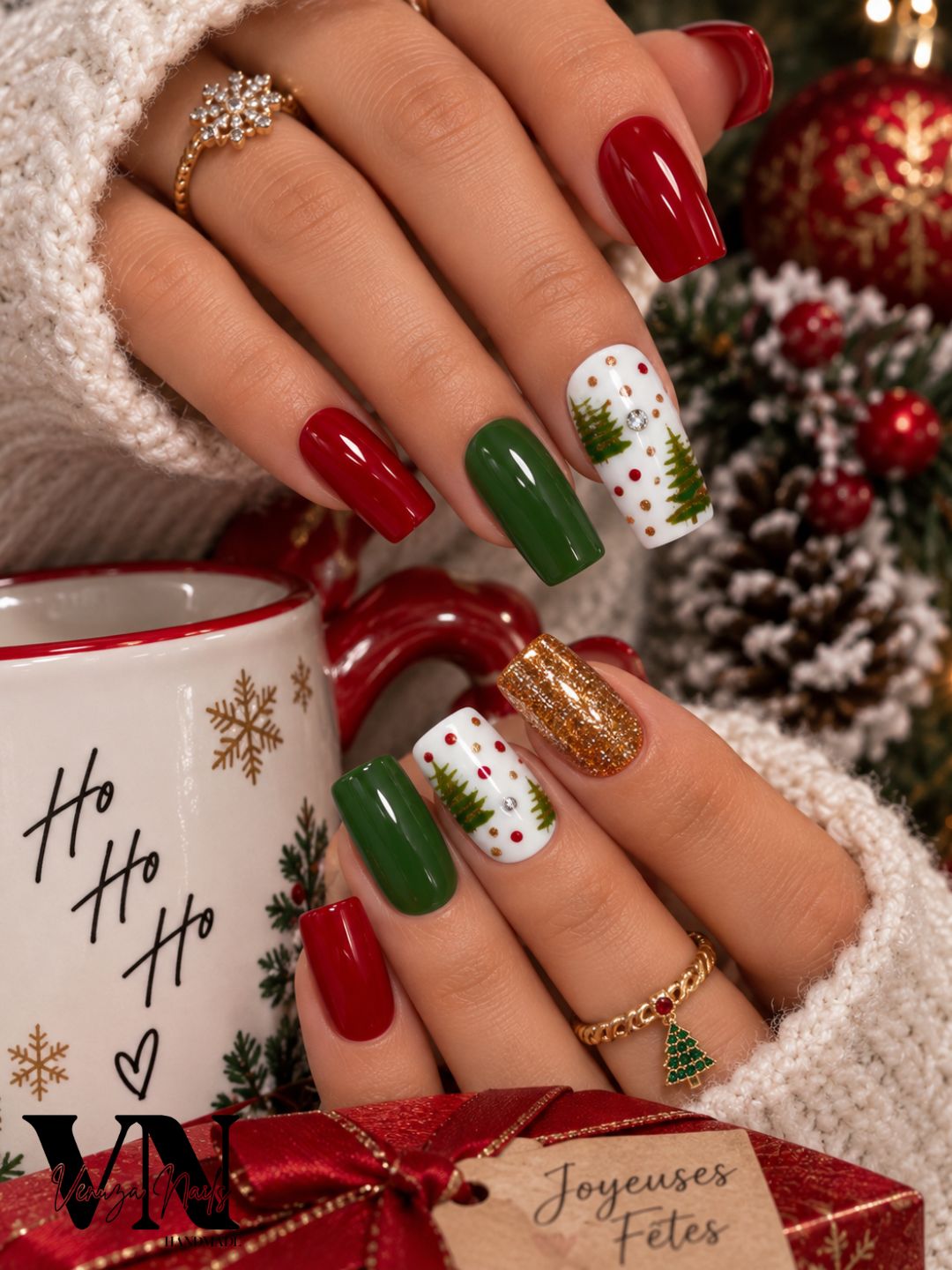 Short Square Holiday Nails Short Square Holiday Nails β New Years Acrylic Nails 2027