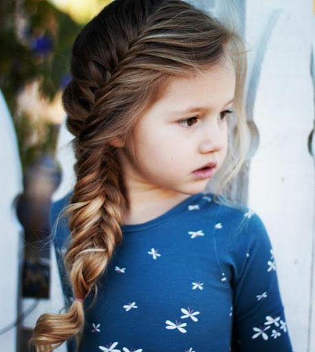 Wavy Blonde Fishtail Braid Wavy Blonde Fishtail Braid β Winter Hairstyles for Kids