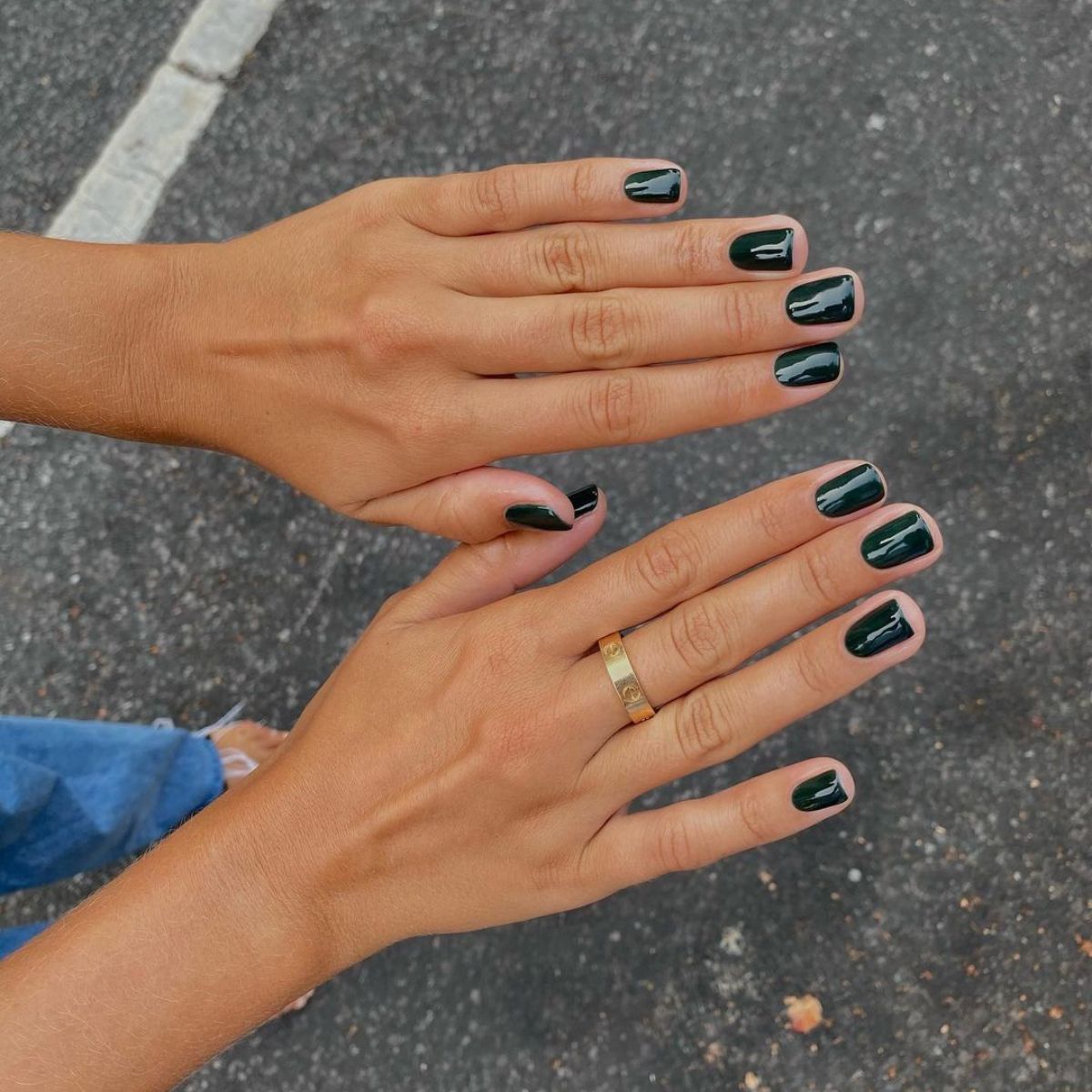 Bold Geometric Matte Black Nails Bold Geometric Matte Black Nails β Winter Square Nails