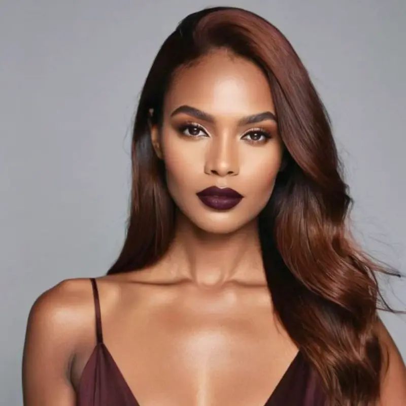 Chocolate Brown With Subtle Red Undertones Chocolate Brown With Subtle Red Undertones โ Winter Hair Colors for Brunettes