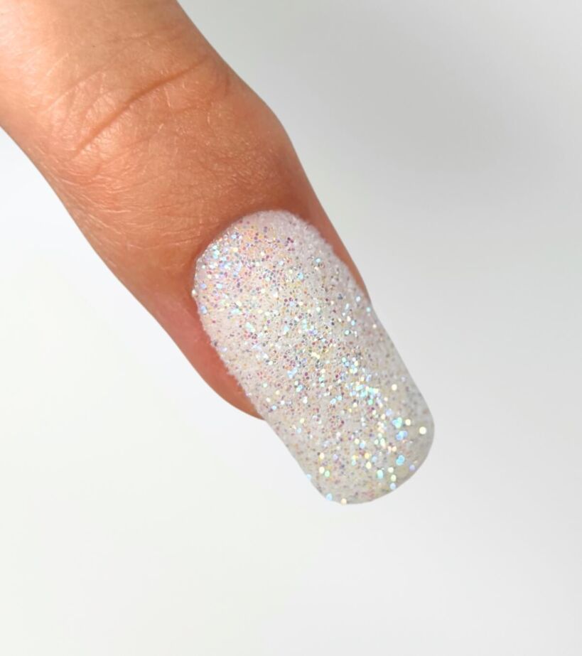 Iridescent Glitter Medium Square Iridescent Glitter Medium Square β Winter Nails for School