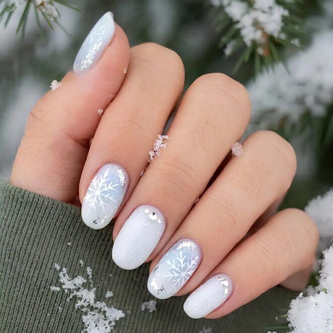 Winter Visual Idea Winter Visual Idea β Winter Date Night Nails