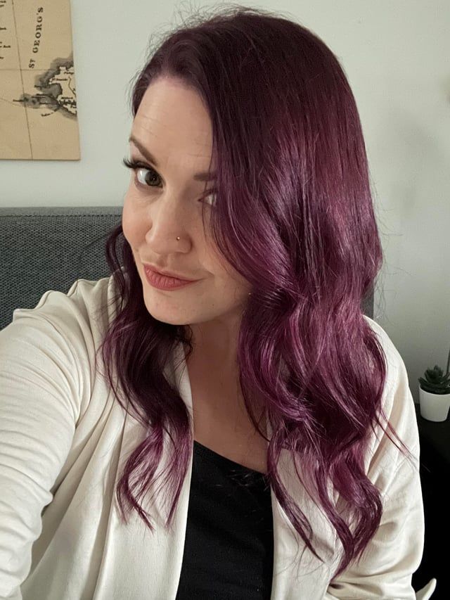 Collarbone Plum With Purple Undertones Collarbone Plum With Purple Undertones β Plum Hair Color