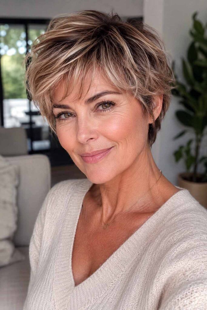 Blonde Blend Pixie With Soft Waves Blonde Blend Pixie With Soft Waves β Winter Pixie Haircuts