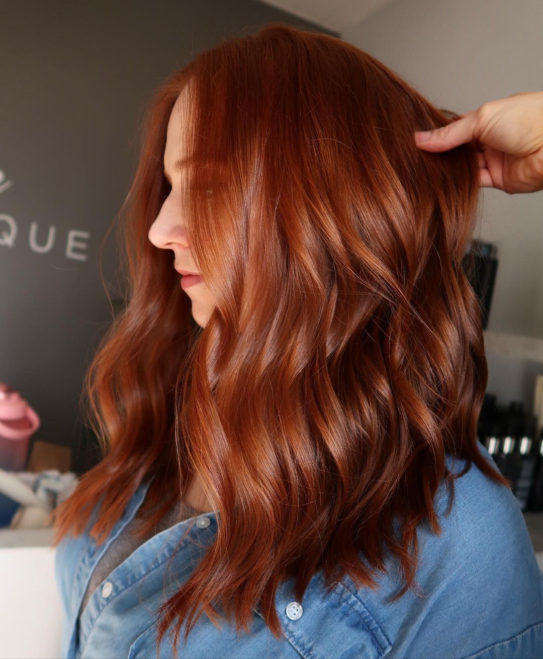 Rich Copper Tone Lob Rich Copper Tone Lob β Winter Copper Hair Color