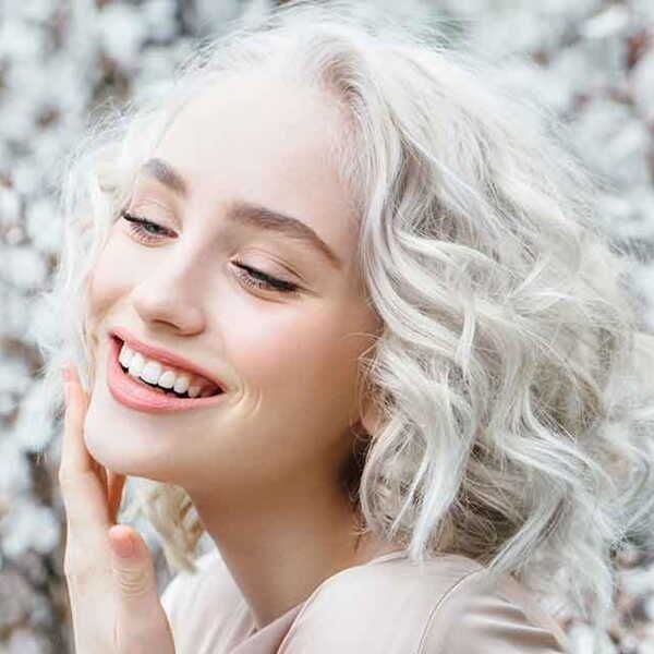Chin Length Platinum Bob — Winter Hair Colors for Blondes