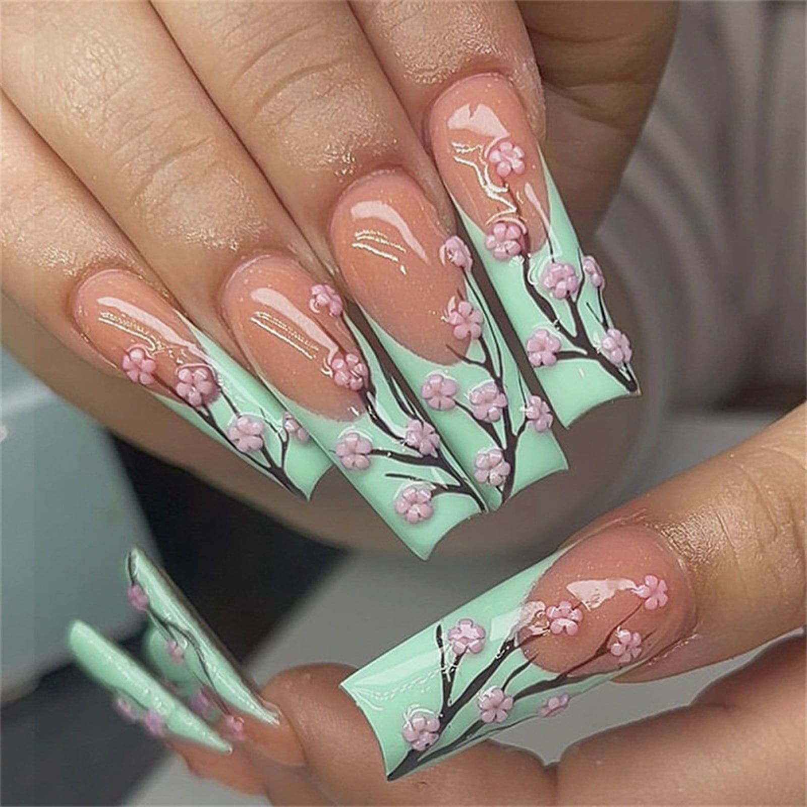 Spring Visual Idea Spring Visual Idea β Winter Acrylic Nails