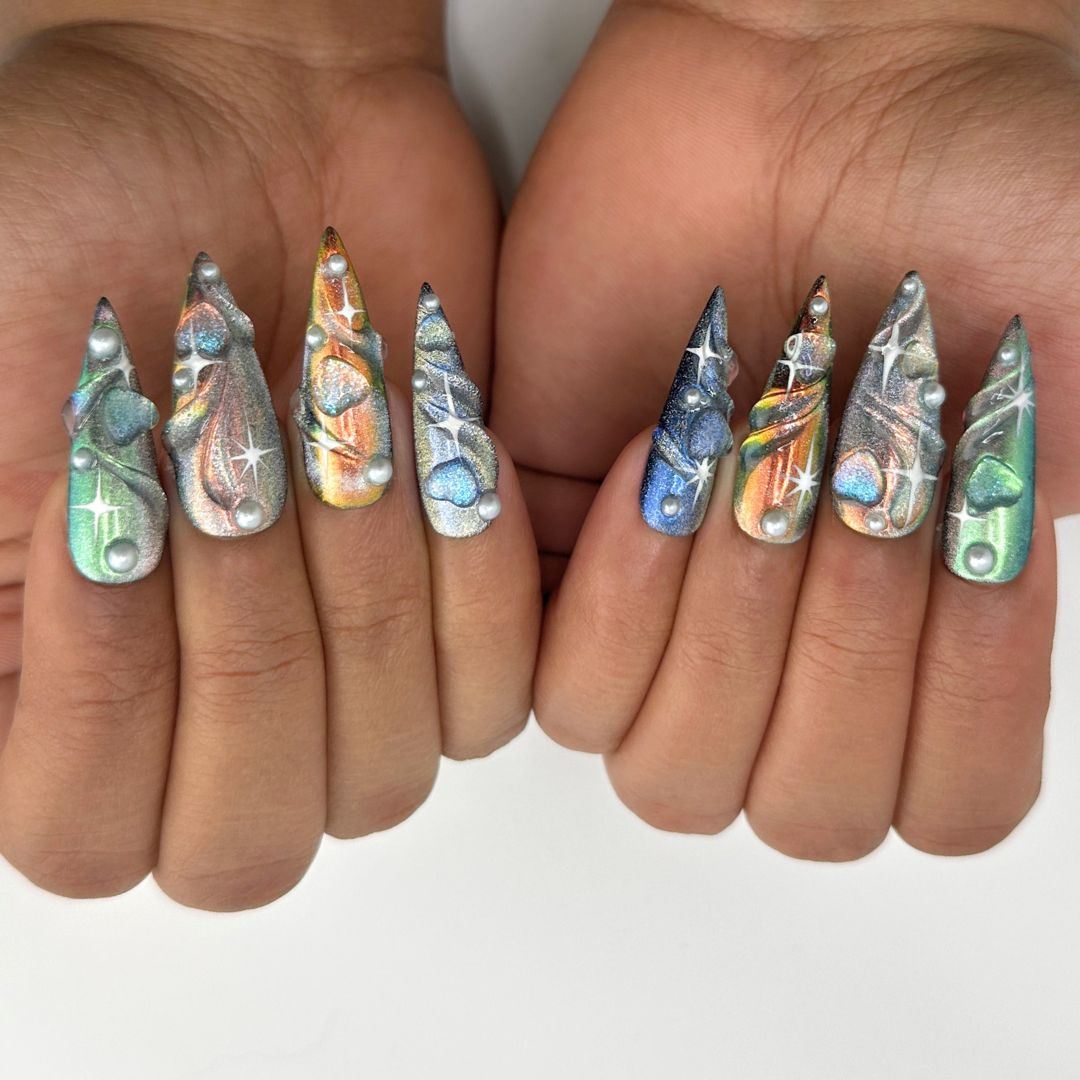 New Year S Eve Visual Idea New Year S Eve Visual Idea β New Years Stiletto Nails 2027
