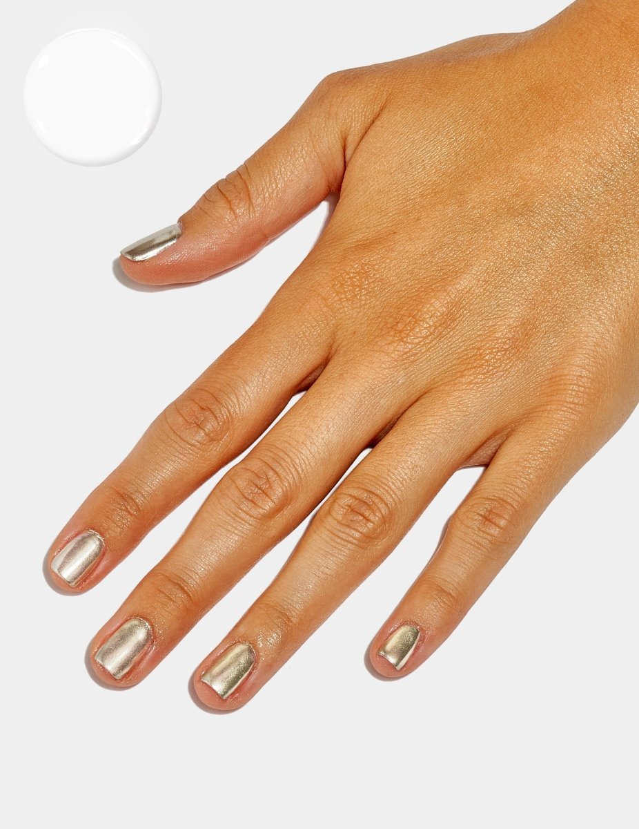 Pale Gold Chrome Short Square Nails Pale Gold Chrome Short Square Nails โ Winter Chrome Nails