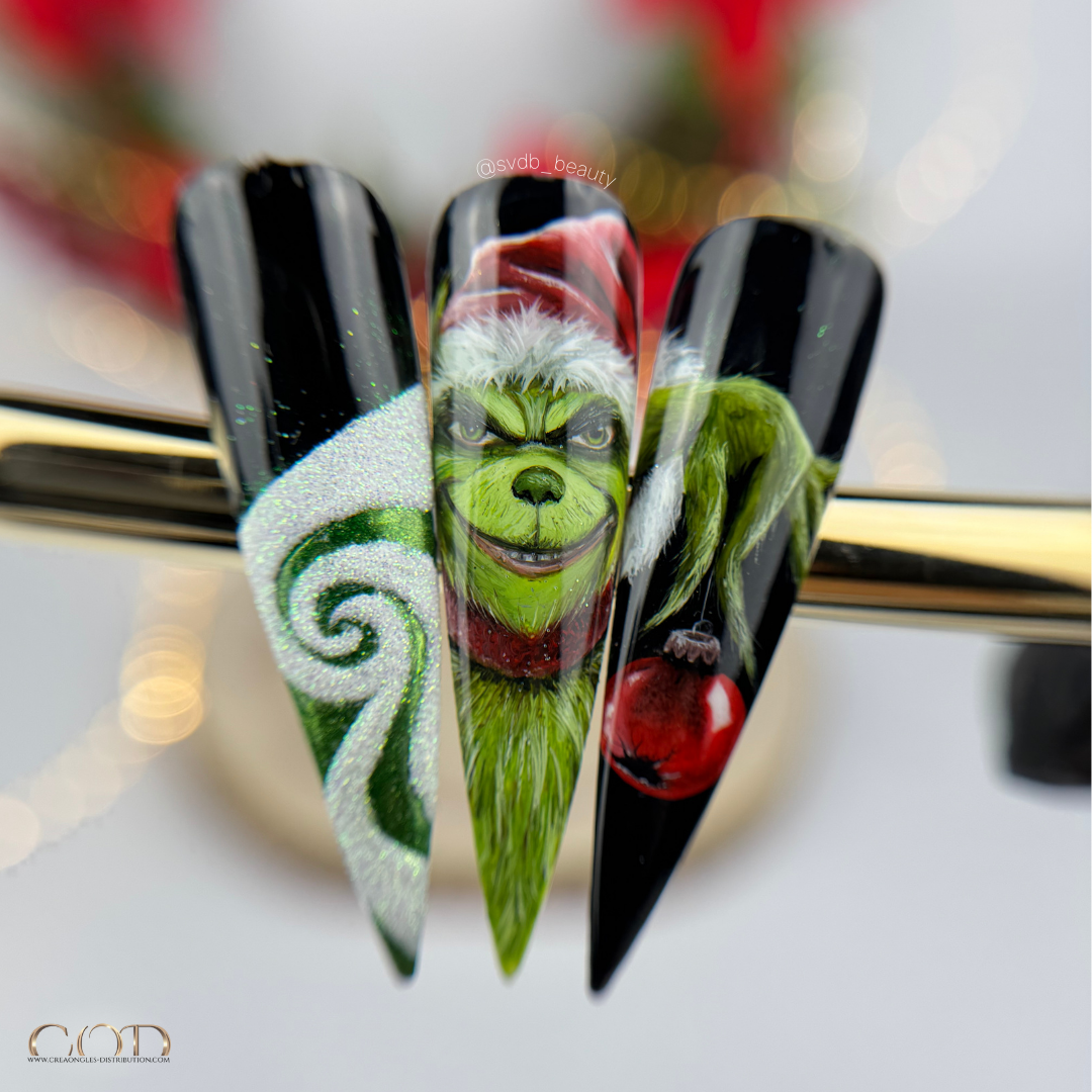 Long Stiletto Grinch Nails Long Stiletto Grinch Nails β Christmas Acrylic Nails 2026