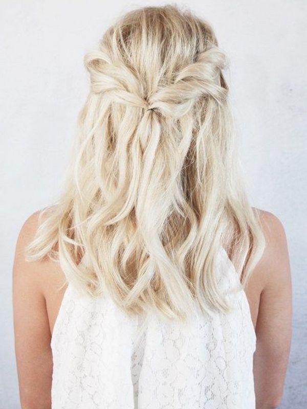 Ash Blonde Half-Up Twisted Crown Ash Blonde Half-Up Twisted Crown β Winter Twist Hairstyles