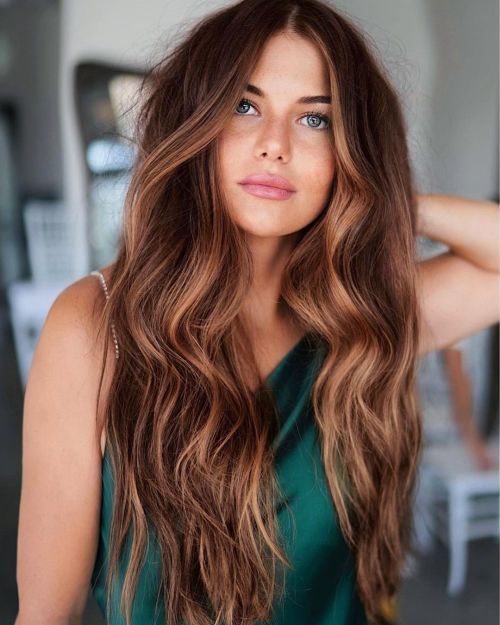 Medium Brown With Honey Blonde Highlights Medium Brown With Honey Blonde Highlights β Winter Hair Colors for Olive Skin