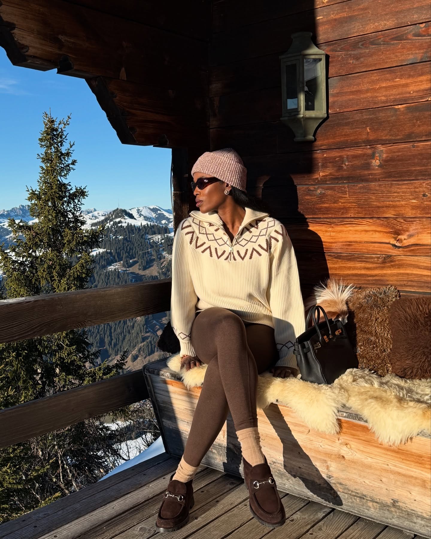Fair Isle Sweater for a Cozy Winter Getaway — Winter Travel Outfits