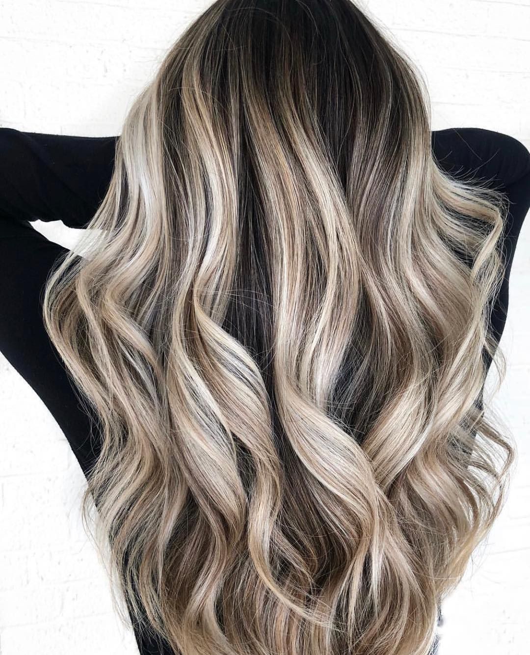 Mid-Back Dark Blonde With Lighter Blonde Contrast — Lowlights for Blonde Hair