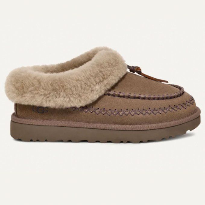 Brown Ugg Tasman Slippers with Purple Stitching Brown Ugg Tasman Slippers with Purple Stitching β Ugg Slippers Outfits