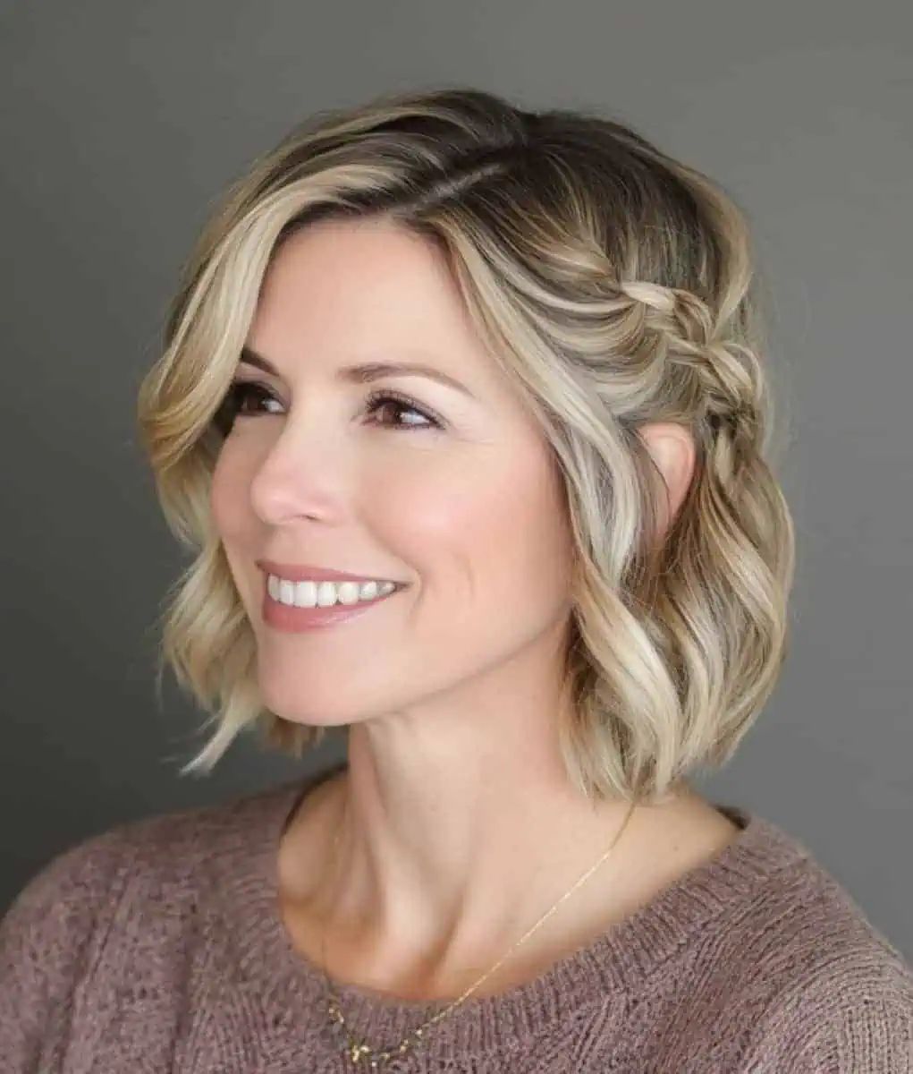 Side View Visual Idea — Winter Half Up Half Down Hairstyles