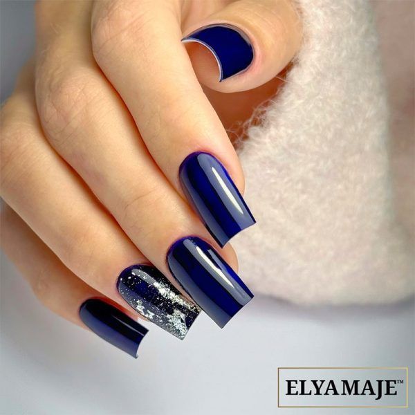 High-Gloss Navy Blue Long Stiletto Nails High-Gloss Navy Blue Long Stiletto Nails β Navy Blue Nails