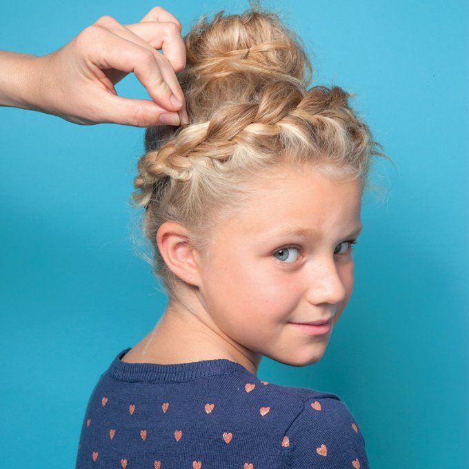 Intricate Blonde Braided Crown Intricate Blonde Braided Crown β Winter Hairstyles for Kids