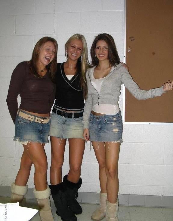 Denim Skirts and Ugg Boots Trio — Ugg Boots Outfits