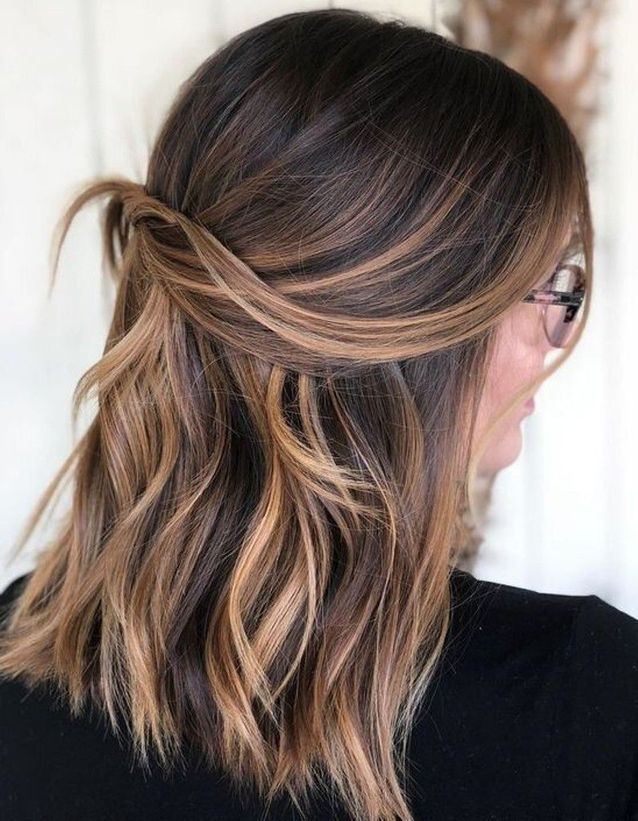 Collarbone Visual Idea Collarbone Visual Idea โ Winter Hair Colors for Brunettes