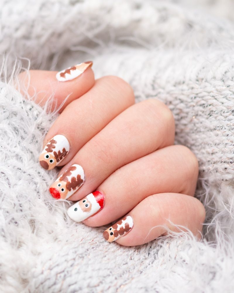 Winter Christmas Party Visual Idea Winter Christmas Party Visual Idea β Winter Party Nails