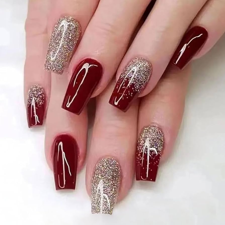 Nail Shape And Length E G Medium Almond Visual Idea Nail Shape And Length E G Medium Almond Visual Idea β Winter Glitter Nails