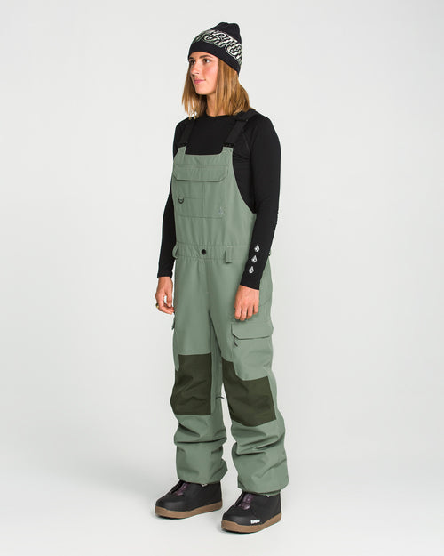 Sage and Dark Green Color-Blocked Overalls for a Unique Snowboarding Style Sage and Dark Green Color-Blocked Overalls for a Unique Snowboarding Style β Snowboarding Outfits