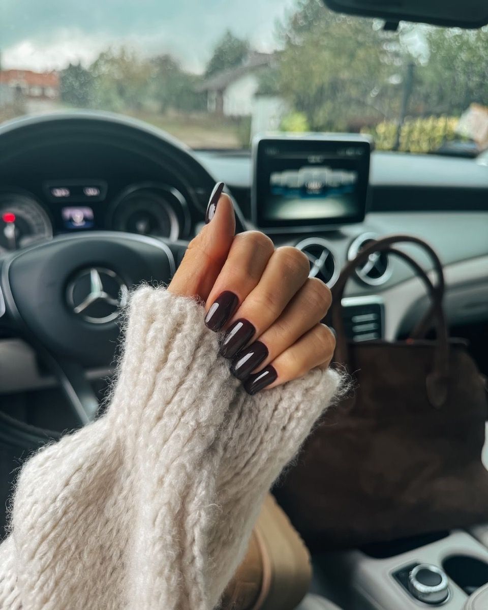 Cozy High Gloss Deep Chocolate Cozy High Gloss Deep Chocolate β Chocolate Brown Nails