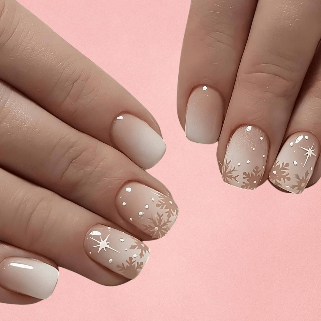 Ongles court noël
