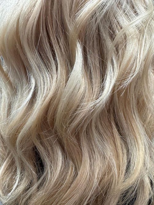 Mid-Back Blunt Cut Ash Blonde Lowlights — Lowlights for Blonde Hair