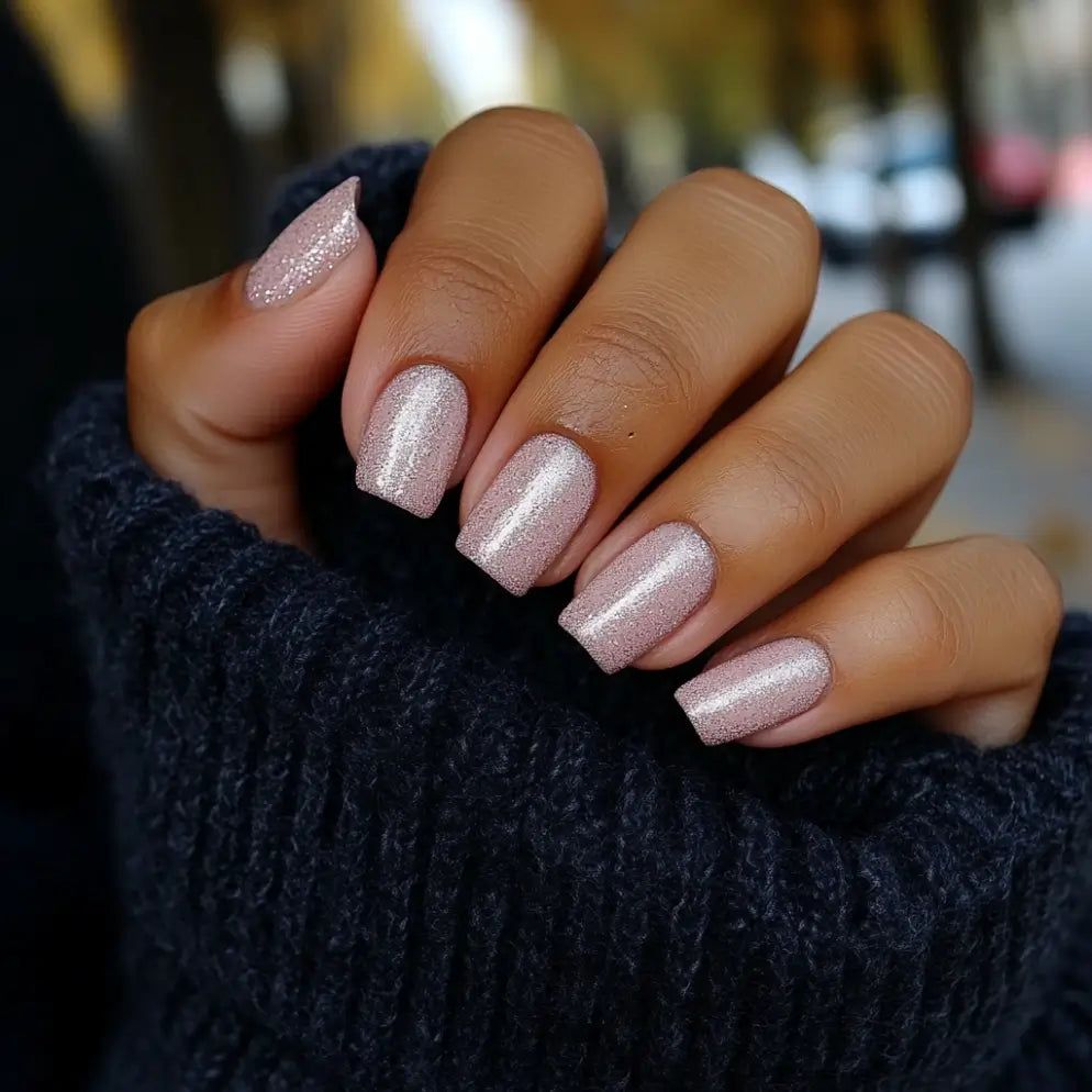 Dense Light Pink Glitter Sparkle Dense Light Pink Glitter Sparkle β New Years Dip Powder Nails 2027