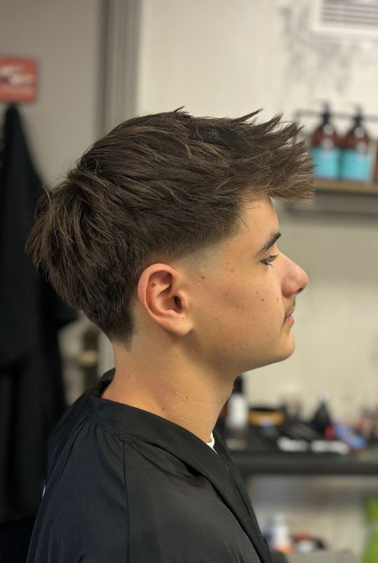 Ear Textured Crop with Taper Fade — Winter Haircuts for Men