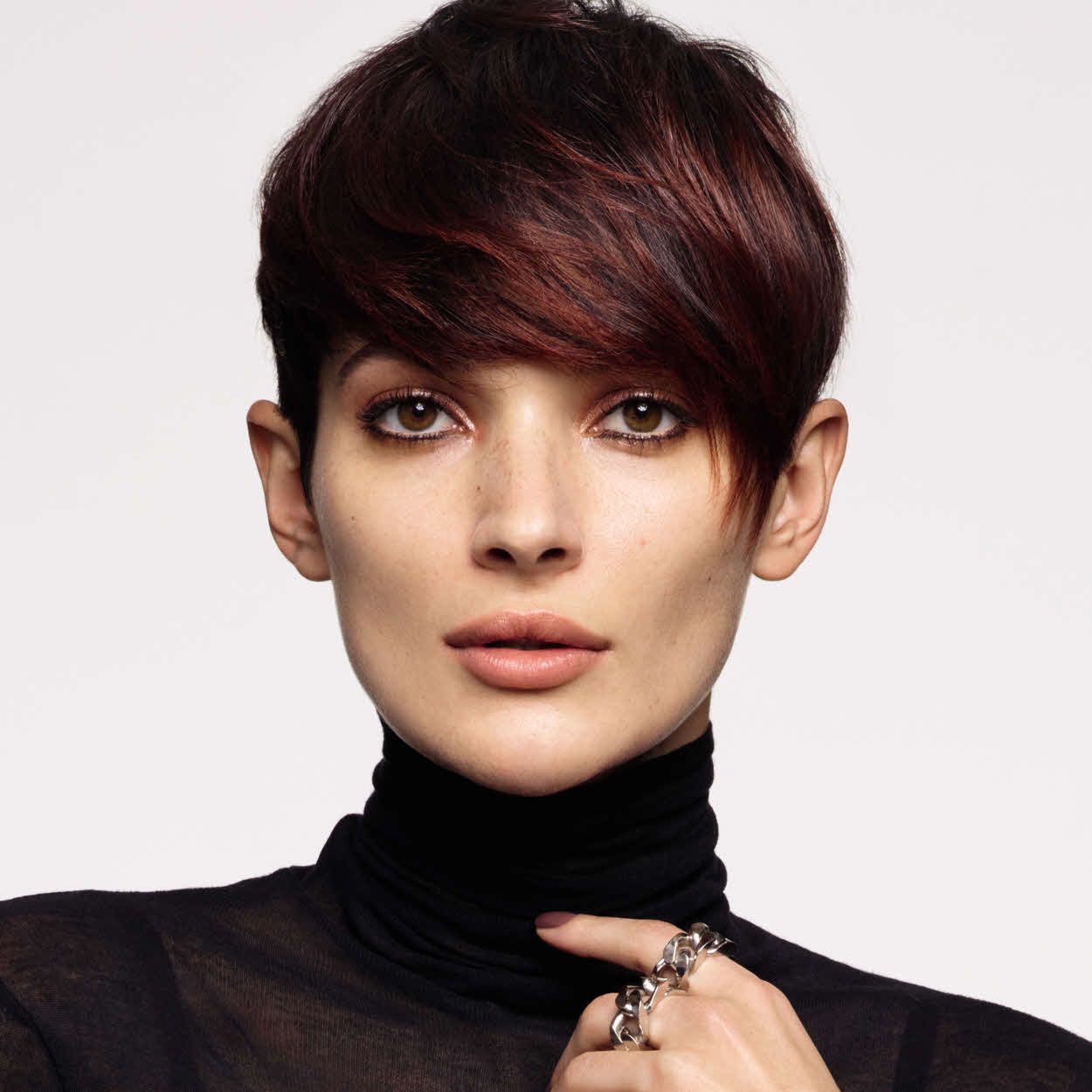 Sleek Asymmetrical Auburn Pixie Sleek Asymmetrical Auburn Pixie β Winter Pixie Haircuts