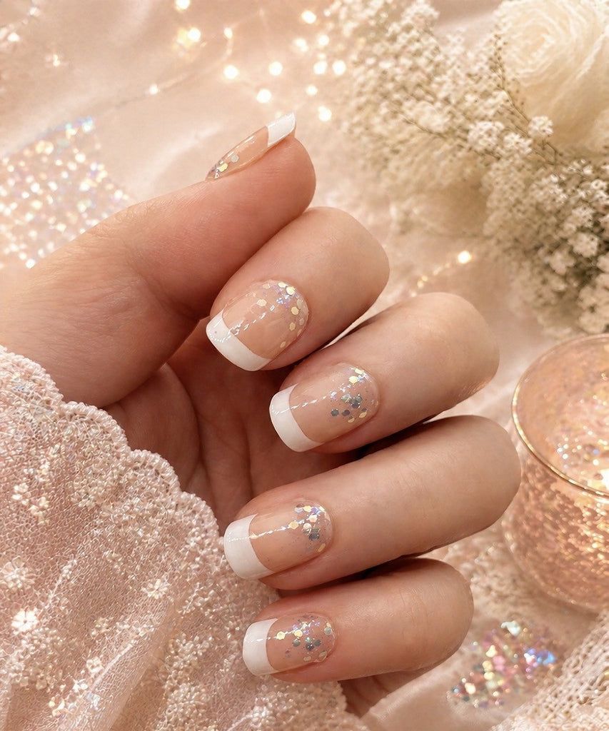 Confetti Glitter On Accent Nails Visual Idea Confetti Glitter On Accent Nails Visual Idea β Sparkly Winter Nails