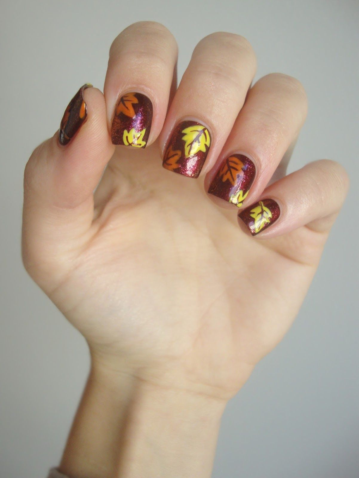 Rich Deep Burgundy Both Hands Glossy Rich Deep Burgundy Both Hands Glossy โ Fall to Winter Nails