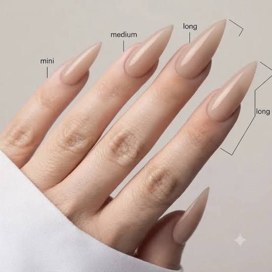 One Hand Nude Glossy Stilettos One Hand Nude Glossy Stilettos β New Years Stiletto Nails 2027