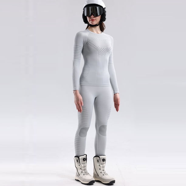 Coordinated Grey Thermal Base Layer Set Coordinated Grey Thermal Base Layer Set β Ski Outfits