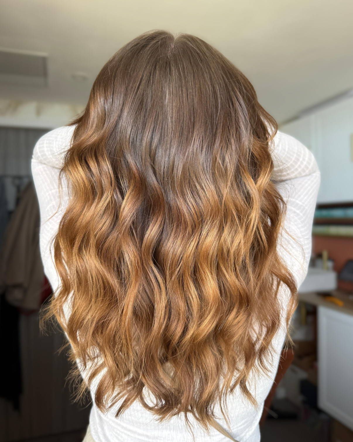 Dark Brown With Caramel Honey Balayage — Dark Winter Hair Colors