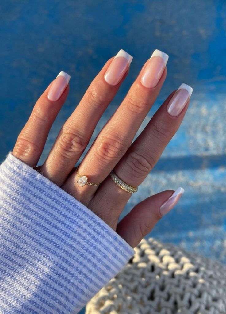 French Tips Visual Idea French Tips Visual Idea β Old Money Winter Nails