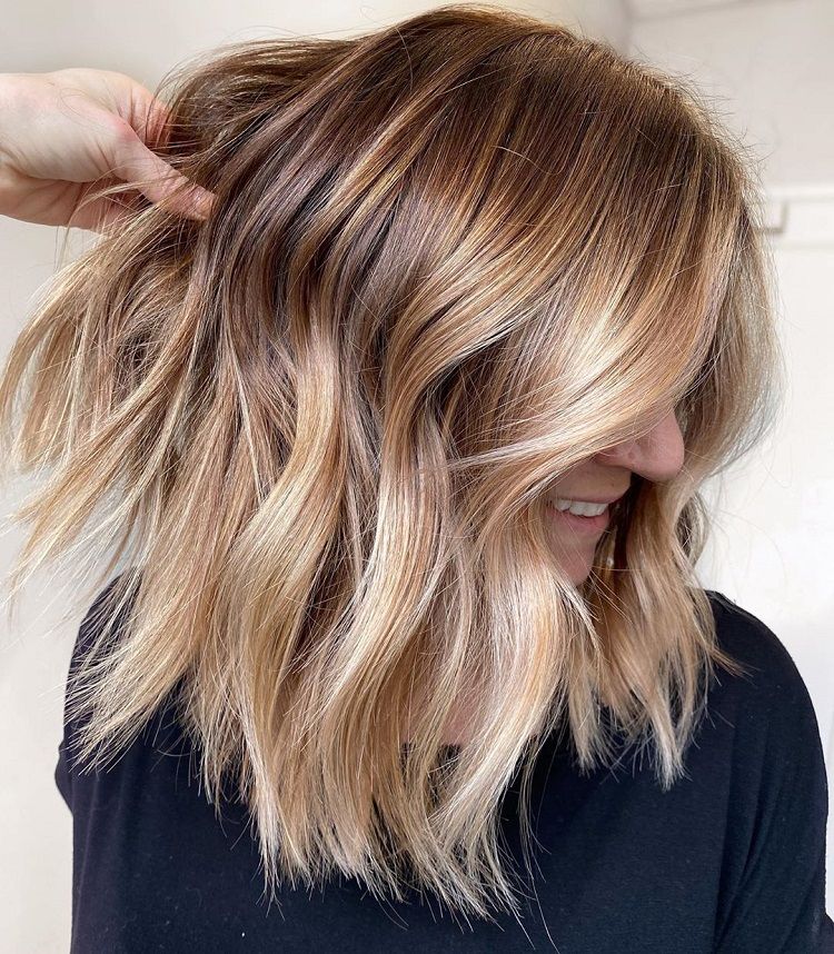 Shoulder Visual Idea — Ash Brown Hair