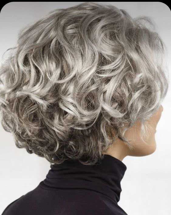 Visual Idea — Winter Hairstyles for Gray Hair