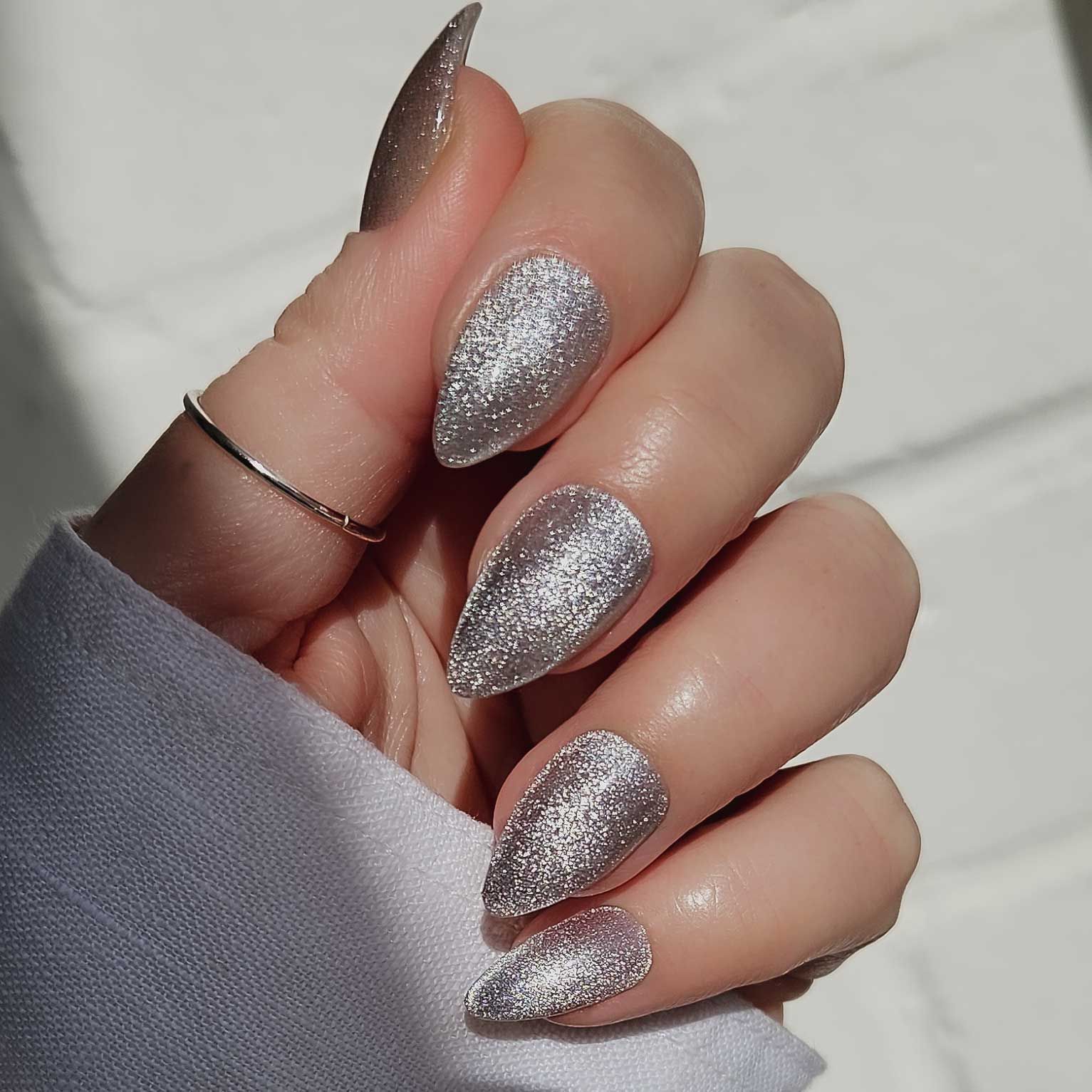 Visual Idea Visual Idea โ Winter Cat Eye Nails