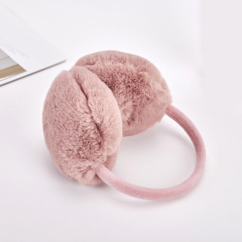 Soft Dusty Pink Faux Rabbit Fur Earmuffs — Earmuffs Outfits