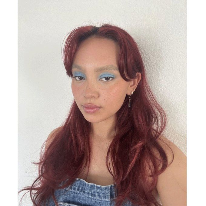 Face-Framing Pieces With Cola Tones — Cherry Cola Hair Color