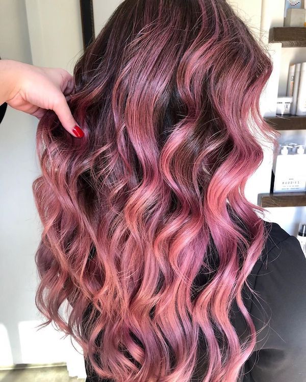 Mid-Back Visual Idea — Winter Ombre Hair
