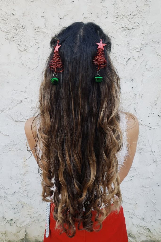 Festive Curls With Festive Accessories Festive Curls With Festive Accessories β Long Winter Haircuts